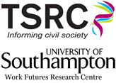 Third Sector Research Centre logo and Work Futures Research Centre logo